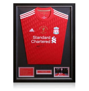   Steven Gerrard Autographed Liverpool Carling Cup Final Jersey