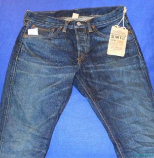 360 Ralph Lauren RRL Slim Fit Canyon Creek 2 Wash Selvedge Jeans 36 x 