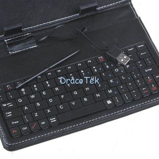 Leather Case with USB Keyboard for 7 inch Android Via 8650 Tablet 