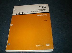 Case 621 Loader Parts Catalog Manual Reference Owners Book Manual 