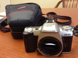 Pentax ZX 50 35mm SLR Film Camera w/ case & neck strap