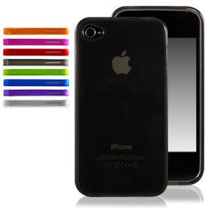 CaseCrown Gel Polymer Case Cover for Apple iPhone 4 at T Only Black 