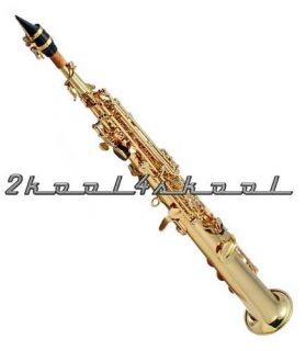 soprano sax gold lacquer saxophone case new