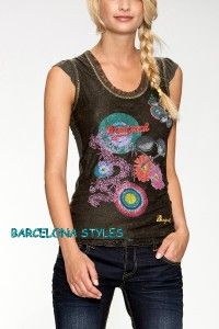 New Desigual 2011 Carola Tshirt Knit Top Tunic s M L XL