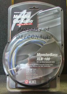 Monster® Car Audio Monsterbass XLN® 100 Subwoofer Cable