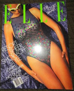 Vintage Elle 1 1992 Claudia Schiffer Rachel Williams Daryl Hannah 
