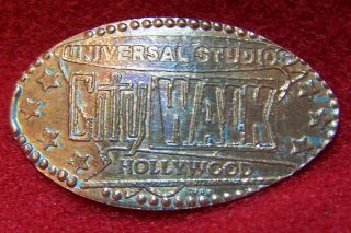 Universal Studios Hollywood City Walk Copper Zinc Elongated Penny 
