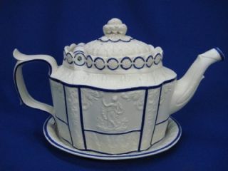 SOWTER CO CASTLEFORD STYLE CA 1805 PARIAN WASHINGTON & LIBERTY TEAPOT 