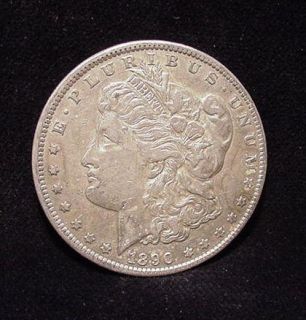 Carson City Mint 1890 CC Morgan Silver Dollar Extra Fine