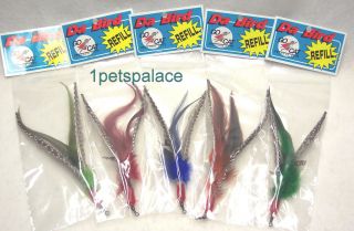 SALE!! 5 REFILLS for Da Bird feather wand cat toy toys refill