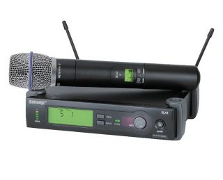 Shure SLX24 BETA87 Handheld Microphone Wireless System G 5 Band 494 