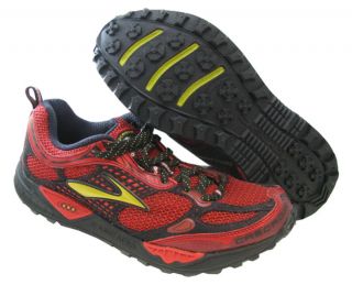 New Brooks Mens Cascadia 6 Slam Gldnrod Blk SLVR Running Shoes US 9 5 