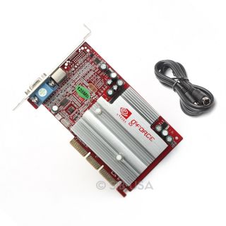   GF 128MB MX 440 MX440 AGP 4X 8x Video Card VGA DVI TV Out Win 7