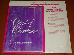 John w Peterson Carol of Christmas Extremely RARE Still SEALED LP Book 