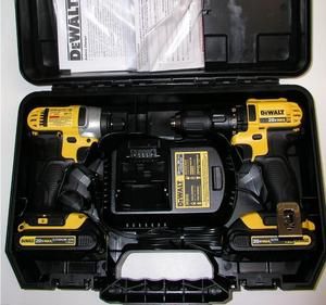 Dewalt DCK280C2 20 Volt Max Li ion Drill Impact Kit New with Case 