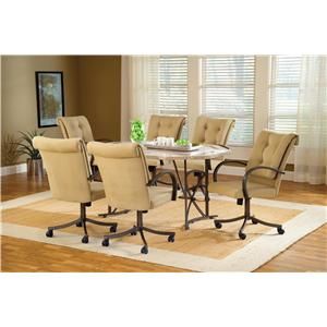 Harbour Point 7pc Octagon Dining Set with Caster Chair