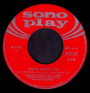 David McWilliams Spain 7 1967 Days Pearly Spencer
