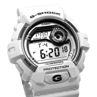 Casio G8900A 7 G Shock Digital Dial White Resin Band Men Watch New 