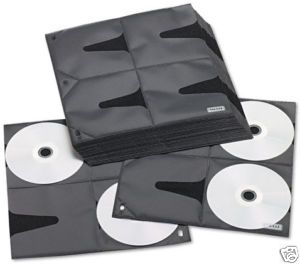 New 3 Ring Media Binder Storage Pages Holds 200 CD DVDs