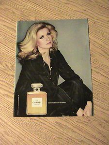 1978 Catherine Deneuve Advertisement Chanel Perfume Ad