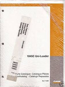 Case 1845C Uni Loader Skid Steer Loader Parts Manual