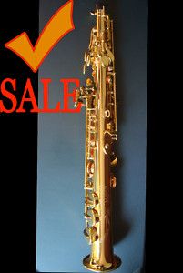 Gold Straight Soprano Saxophone BB SAXOFON New Case F G