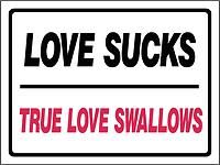 12 funny sign love sucks true love swallows