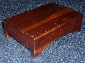 Vintage Cedar Book Box Dovetailed Wood Storage Rustic