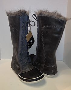 Sorel Cate The Great Waterproof Womens Boot Pewter Kettle Grey New in 