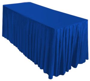 Fitted Table Jacket Skirt Cover Banquet Royal Blue