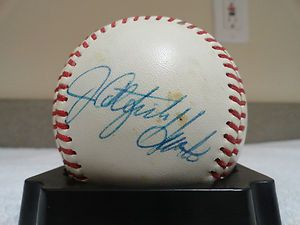 Jim Catfish Hunter Signed Baseball PSA DNA Auto Autograph