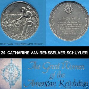 Dar Medal Catharine Van Rensselaer Schuyler Amer Rev