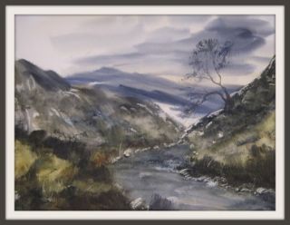 Causey Pike Original Watercolour Painting by Steven Cronin