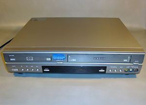   DVD V1000 DVD Player VHS VCR Video Cassette Rec w Manual Tested