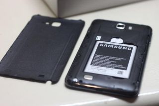 Samsung EFC 1E1F Etui Flip Cover Noir Original Pour Galaxy Note i9220 