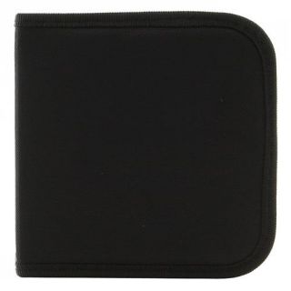 36 capacity cd holder case in black black nylon for cd dvd blu ray 