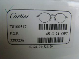 New Vintage Cartier Gold Sunglasses Eyeglasses Frames