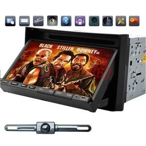 Best 2 DIN 7 Car Stereo DVD CD Radio Player USB SD Aux in SWC BT iPod 