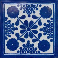 20 Mexican Accent 1x 1 Tiles Folk Art Mosaic Mix