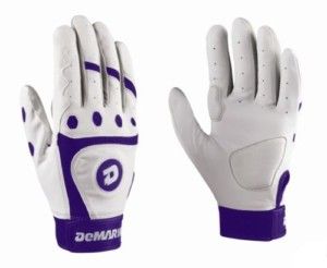 DeMarini Cat Osterman Purple Batting Gloves Womens LRG
