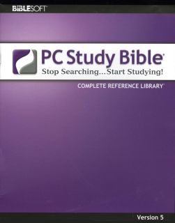 Biblesoft PC Study Bible 5.0 Complete Reference Library on CD ROM