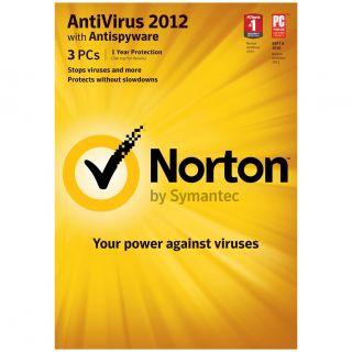   Symantec Norton Antivirus 3 PCs Retail CD Free Upgrade to 2013 Version