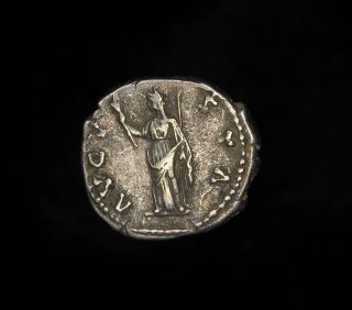 Ancient Roman Silver Denarius Ceres Coin of Empress Faustina I Elder 