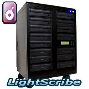 14 24x Lightscribe CD DVD Duplicator 500GB Burner Copier Printer 