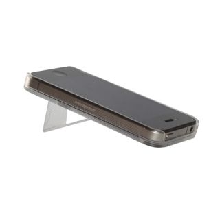 Hard Back Case Cover Skin for iPhone 4 4G 4S in Clear with Kick Stand 