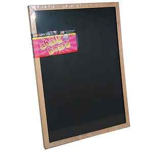   Wood Framed Chalk Board Message Black Chalkboards 17 x 23 Inch 1 Board