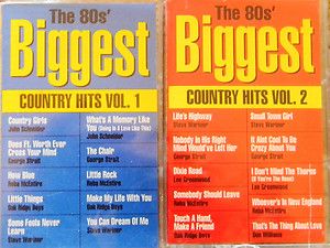 The 80s Biggest Country Hits Volume 1 2 Cassettes