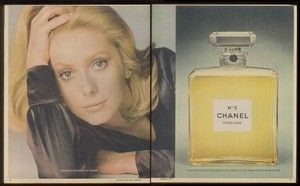 1971 Catherine Deneuve Photo Chanel No 5 Perfume Ad