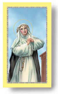 Holy Card Medal Saint St Catherine Siena Catholic New