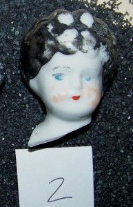 Antique Victorian German Bisque Shoulder Head Doll